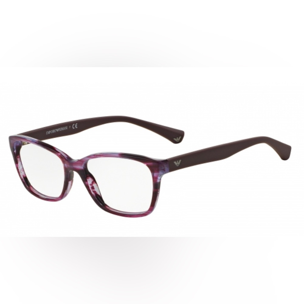 Emporio Armani EA3060‎ Shiny Striped Violet Eyeglasses